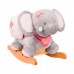 Nattou adèle, l’éléphant à bascule bébé  gris/rose Nattou    320029